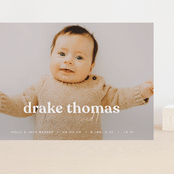 "News" - Birth Announcements in Swiss Coffee by Sara Hicks Malone - Front