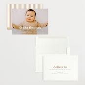 "News" - Birth Announcements in Swiss Coffee by Sara Hicks Malone - Assembled