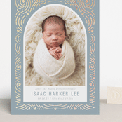 "Star Bright" - Birth Announcements in Slateblue by Meggy Masters - Front