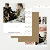 "gilded introduction" - Birth Announcements in Milk by Susan Asbill - Back of Card Options