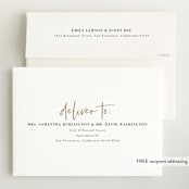 "gilded introduction" - Birth Announcements in Milk by Susan Asbill - FREE Recipient Addressing