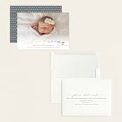 "Treasured" - Birth Announcements in Slate by Sarah Brown - Assembled