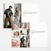 "Over the Moon" - Birth Announcements in Fawn by AK Graphics - Interior Options