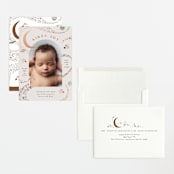 "Galaxy" - Birth Announcements in Mocha by Alethea and Ruth - Assembled
