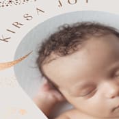 "Galaxy" - Birth Announcements in Mocha by Alethea and Ruth - Detail