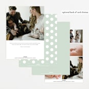 "Mist" - Birth Announcements in Parchment by Everett Paper Goods - Back of Card Options