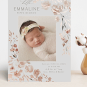 "Grace" - Birth Announcements in Rose by Nicoletta Savod - Front