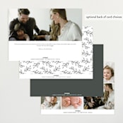 "Graceful Laurels" - Birth Announcements in Lace by Jessica Williams - Back of Card Options