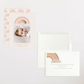 "Rainbow Sky" - Birth Announcements in Blush by Angela Thompson - Assembled