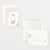 "Tiny Sprigs" - Birth Announcements in Latte by Kristie Kern - Assembled