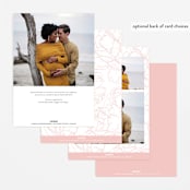 "Timeless" - Baby Shower Invitations in Blush by Nicoletta Savod - Back of Card Options