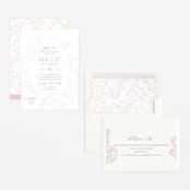 "Timeless" - Baby Shower Invitations in Blush by Nicoletta Savod - Assembled