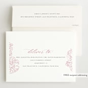"Timeless" - Baby Shower Invitations in Blush by Nicoletta Savod - FREE Recipient Addressing