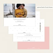 "Modern Baby" - Baby Shower Invitations in Cotton Candy by Gwen Bedat - Back of Card Options