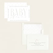 "Modern Baby" - Baby Shower Invitations in Cotton Candy by Gwen Bedat - Assembled