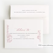 "Timeless" - Baby Shower Thank You Cards in Blush by Nicoletta Savod - FREE Recipient Addressing