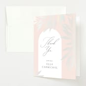 "charmed" - Baby Shower Thank You Cards in Blush by Nicoletta Savod - Front