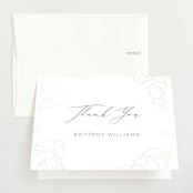 "Enchant" - Baby Shower Thank You Cards in Lead by Nicoletta Savod - Front