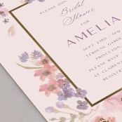 "Sweet Dreams" - Bridal Shower Invitations in Blush by Teju Reval - Detail
