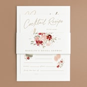 "sparkling brunch" - Bridal Shower Invitations in Wine by Creo Study - Matching Bellyband