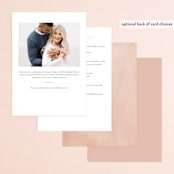 "Serene" - Bridal Shower Invitations in Champagne by Everett Paper Goods - Back of Card