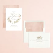 "Serene" - Bridal Shower Invitations in Champagne by Everett Paper Goods - Assembled