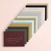 "Serene" - Bridal Shower Invitations in Champagne by Everett Paper Goods - Colored Envelopes Available