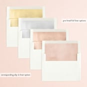 "Serene" - Bridal Shower Invitations in Champagne by Everett Paper Goods - Envelope Liner Options
