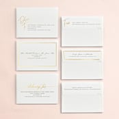 "Serene" - Bridal Shower Invitations in Champagne by Everett Paper Goods - Foil Envelopes Available