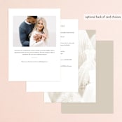 "dressed up" - Bridal Shower Invitations in Champagne by Rebecca Durflinger - Back of Card
