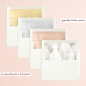 "dressed up" - Bridal Shower Invitations in Champagne by Rebecca Durflinger - Envelope Liner Options