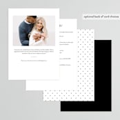 "Casual bows" - Bridal Shower Invitations in Snow by Alethea and Ruth - Back of Card Options