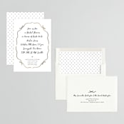 "Casual bows" - Bridal Shower Invitations in Snow by Alethea and Ruth - Assembled