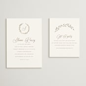 "manouti" - Bridal Shower Invitations in Ice by chocomocacino - Matching Enclosure Card