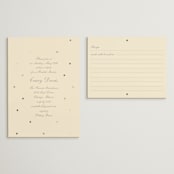 "Pearls" - Bridal Shower Invitations in Cream by Baumbirdy - Matching Enclosure Card