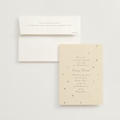 "Pearls" - Bridal Shower Invitations in Cream by Baumbirdy - Invitation with Envelope