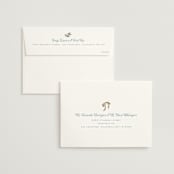 "Ribbon Wreath" - Bridal Shower Invitations in Bluebell by Leah Bisch - FREE Recipient Addressing