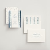 "Blue" - Bridal Shower Invitations in Cobalt by Gwen Bedat - Assembled