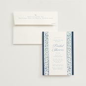 "Blue" - Bridal Shower Invitations in Cobalt by Gwen Bedat - Invitation with Envelope