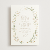 "Meadow" - Bridal Shower Invitations in Spring Mist by Erin L. Wilson - Front