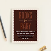 "Baby Brewing" - Baby Shower Insert Cards in Grain by Erica Krystek - Front