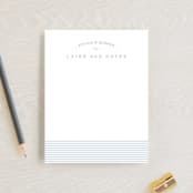 "A cute stripe" - Baby Shower Insert Cards in Sky by Lea Delaveris - Front