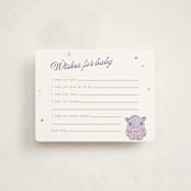 "baby hippo" - Baby Shower Insert Cards in Twilight Frost by Cass Loh - Front