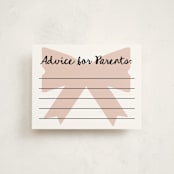 "Gift" - Baby Shower Insert Cards in Blush by AK Graphics - Front