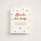 "Modern Peach Floral" - Baby Shower Insert Cards in Daffodil by Felicia Balestrere - Front