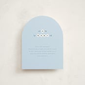 "Mom Era" - Baby Shower Insert Cards in Aqua by Baumbirdy - Front