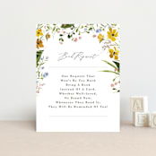 "Briar" - Baby Shower Insert Cards in Sunshine by Kate Ahn - Front