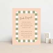 "Boardwalk" - Baby Shower Insert Cards in Peach by Baumbirdy - Front