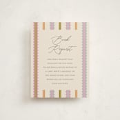 "Swiggle" - Baby Shower Insert Cards in Vanilla by Pixel and Hank - Front