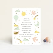 "magical adventure" - Baby Shower Insert Cards in Mint by Angela Thompson - Front
